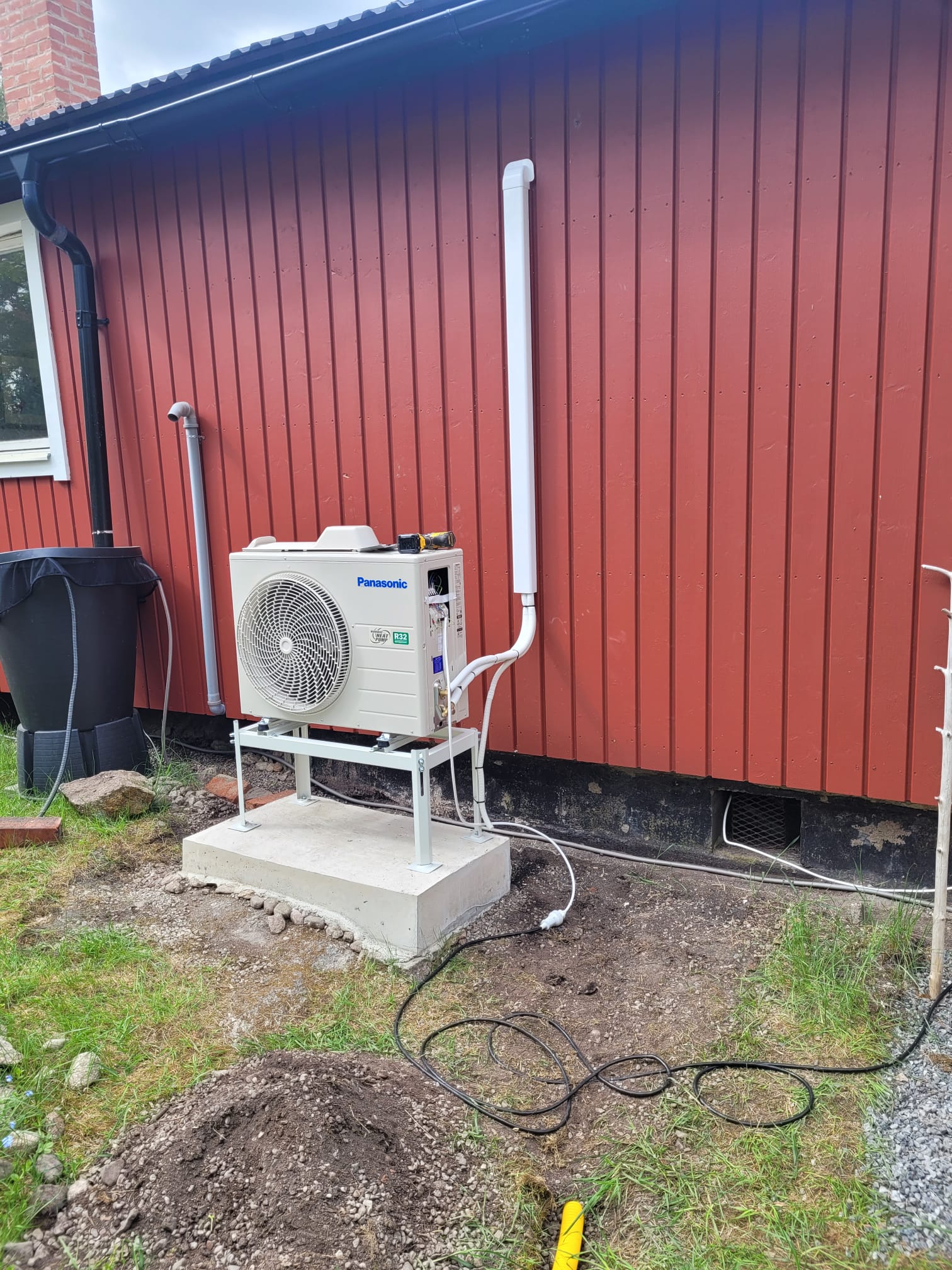Alomit varmepump installation 0072